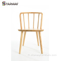 Dîner moderne Nouveau design chaise de fauteuil de fauteuil en bois